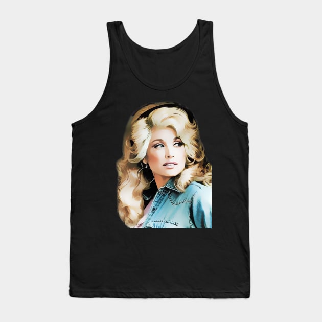 Dolly Parton Tank Top by MaydenArt